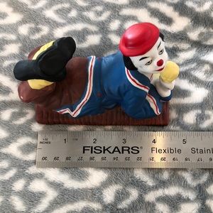 Ceramic clown figurine